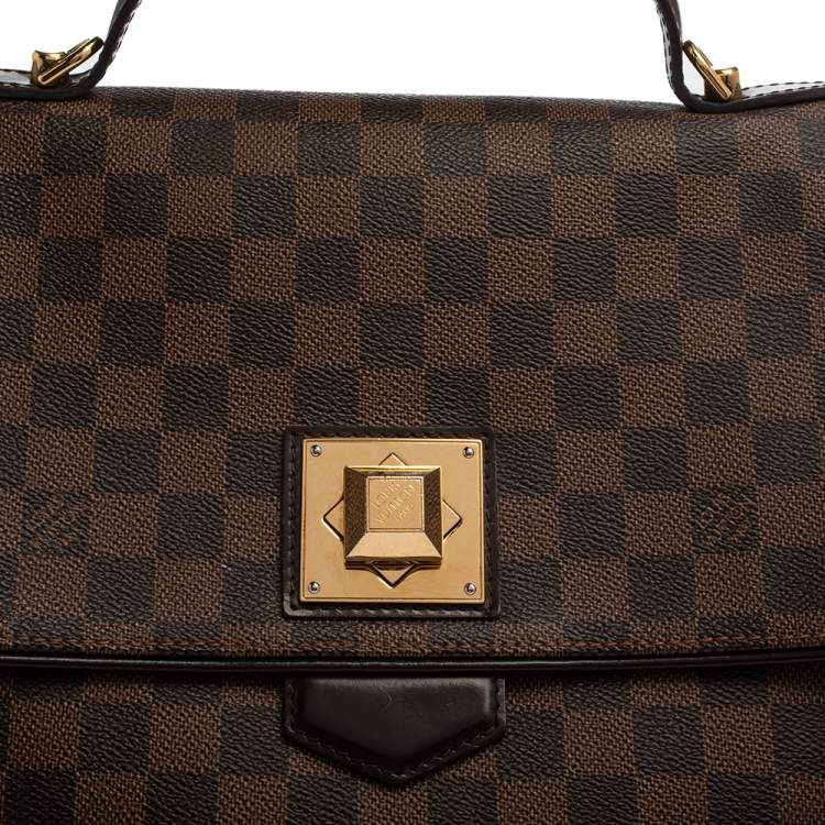 Pre Owned Louis Vuitton Damier Ebene Canvas Bergamo GM Bag