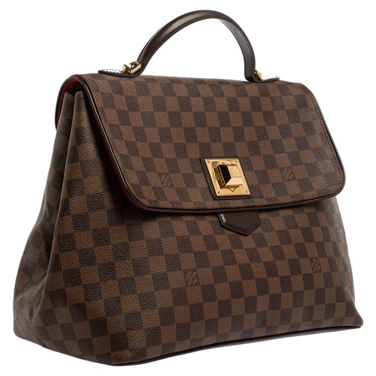 Pre Owned Louis Vuitton Damier Ebene Canvas Bergamo GM Bag