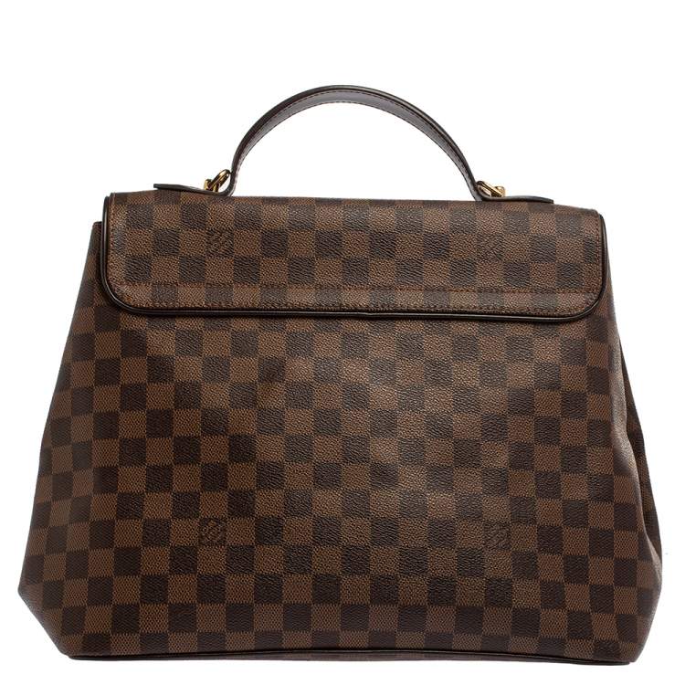 Pre Owned Louis Vuitton Damier Ebene Canvas Bergamo GM Bag