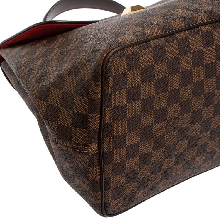 Pre Owned Louis Vuitton Damier Ebene Canvas Bergamo GM Bag