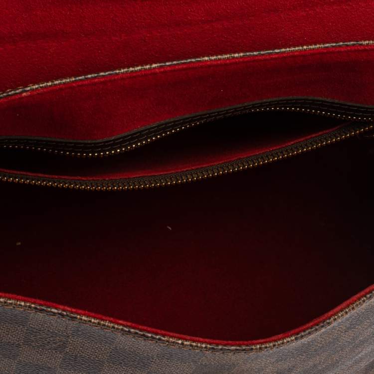 Pre Owned Louis Vuitton Damier Ebene Canvas Bergamo GM Bag