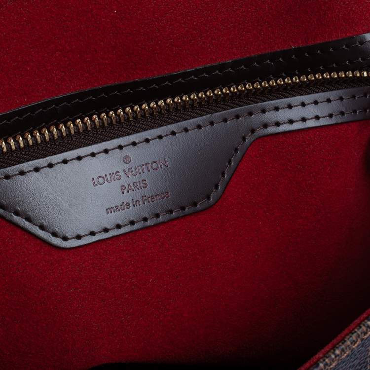 Pre Owned Louis Vuitton Damier Ebene Canvas Bergamo GM Bag