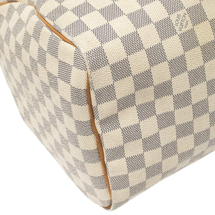 Pre Owned Louis Vuitton Damier Azur Canvas Speedy 30 Bag