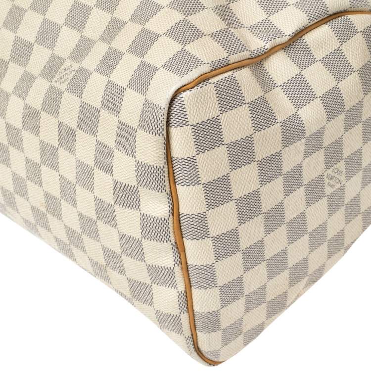 Pre Owned Louis Vuitton Damier Azur Canvas Speedy 30 Bag