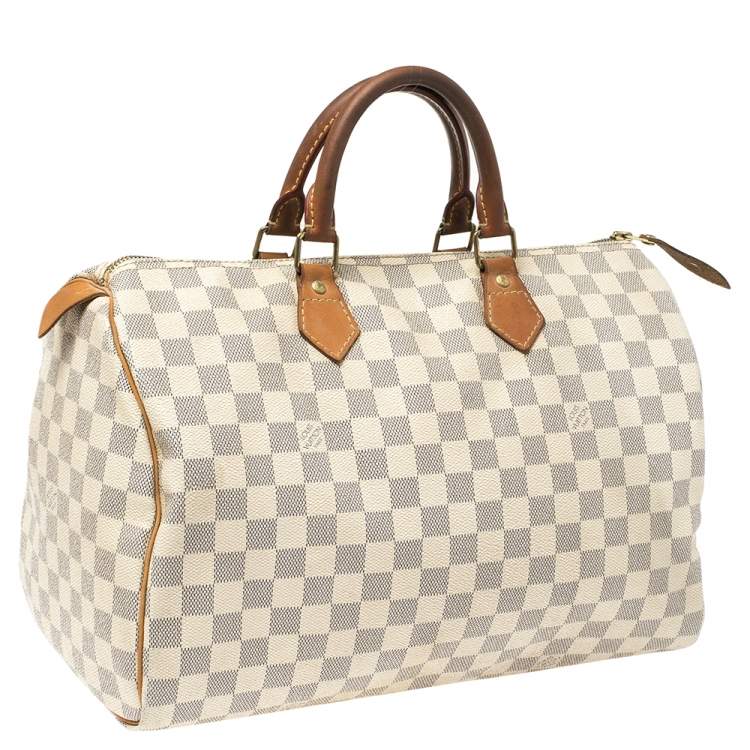 Pre Owned Louis Vuitton Damier Azur Canvas Speedy 30 Bag