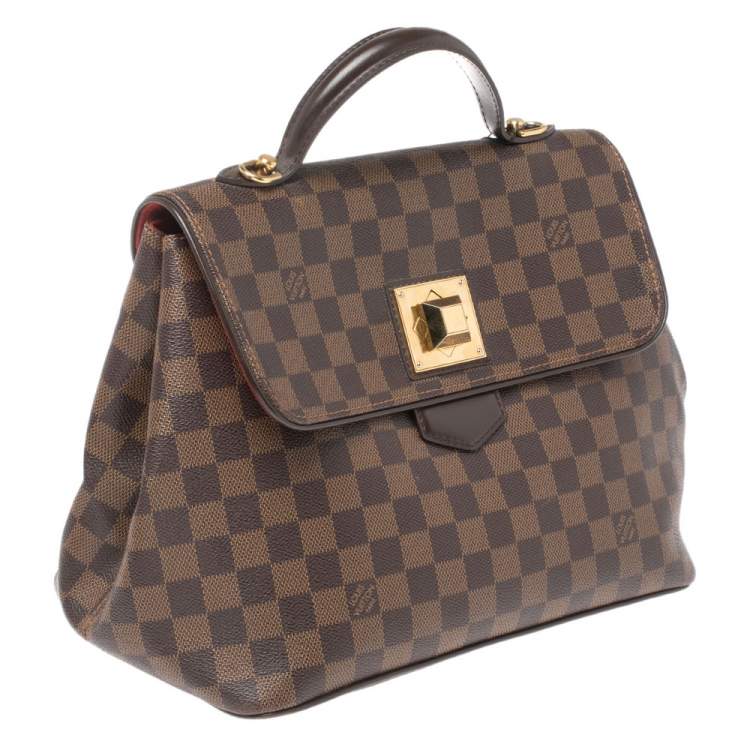 Pre Owned Louis Vuitton Damier Ebene Canvas Bergamo MM Bag