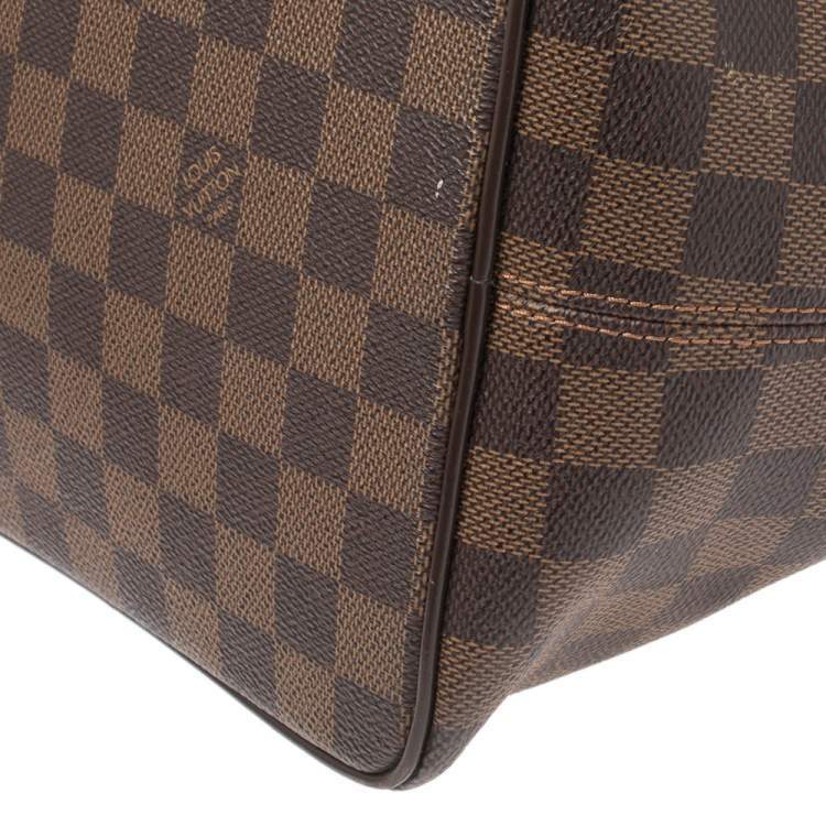 Pre Owned Louis Vuitton Damier Ebene Canvas Bergamo MM Bag