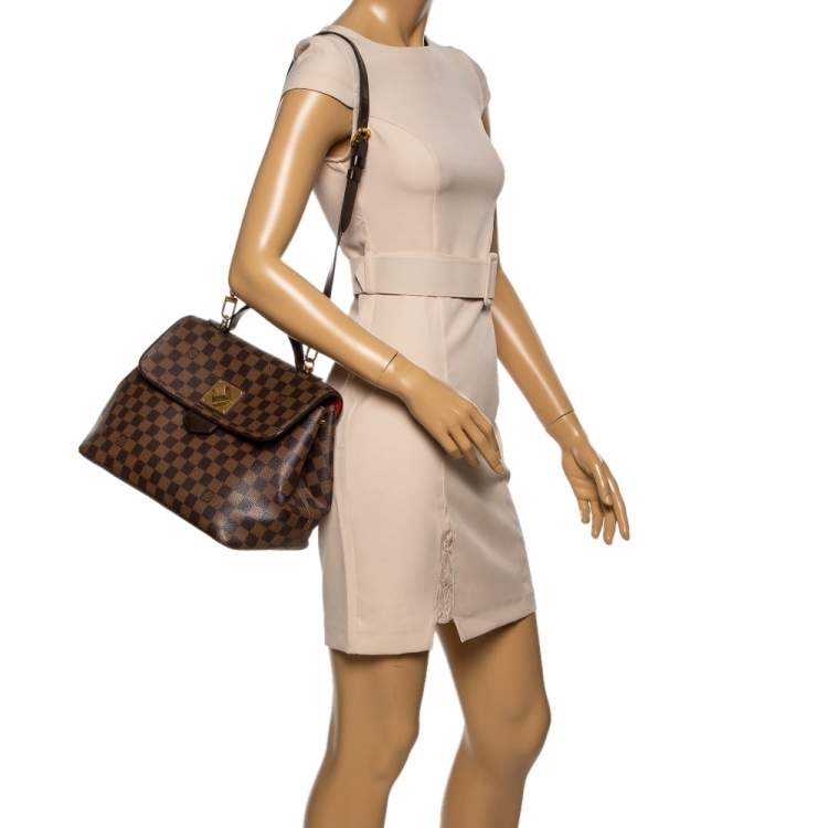 Pre Owned Louis Vuitton Damier Ebene Canvas Bergamo MM Bag