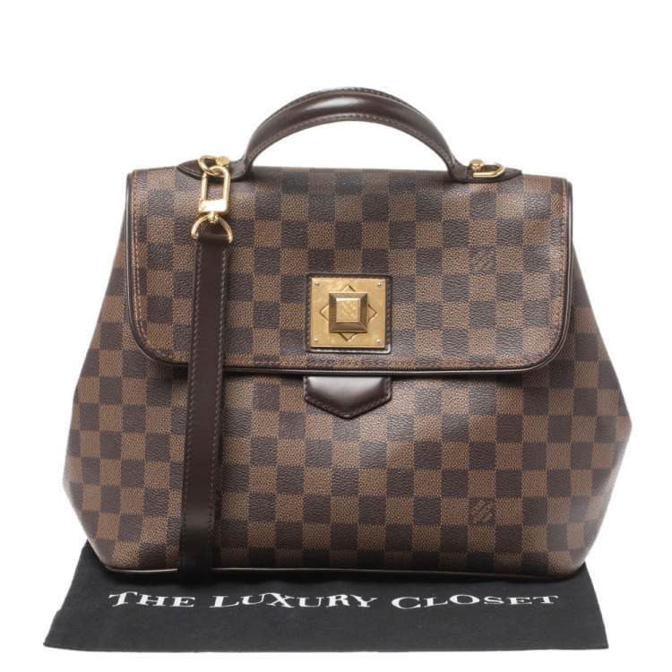 Pre Owned Louis Vuitton Damier Ebene Canvas Bergamo MM Bag
