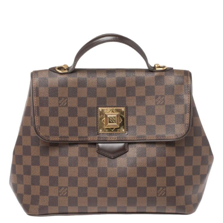Pre Owned Louis Vuitton Damier Ebene Canvas Bergamo MM Bag
