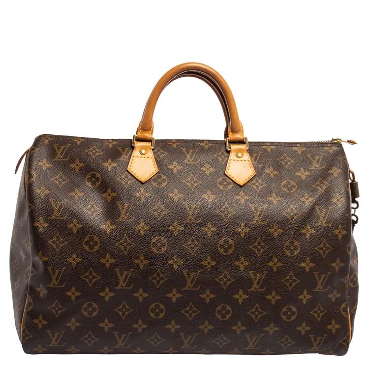 Pre Owned Louis Vuitton Monogram Canvas Speedy 40 Bag