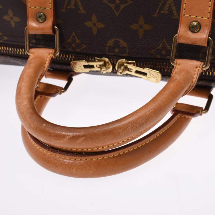 Pre Owned Louis Vuitton Brown Monogram Canvas Keepall 50 Bag
