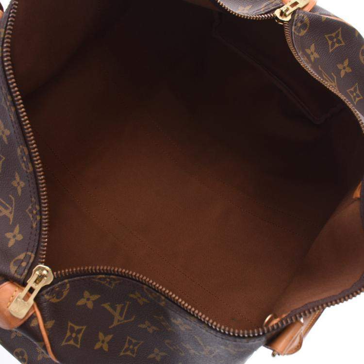 Pre Owned Louis Vuitton Brown Monogram Canvas Keepall 50 Bag
