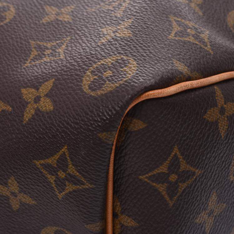 Pre Owned Louis Vuitton Brown Monogram Canvas Keepall 50 Bag