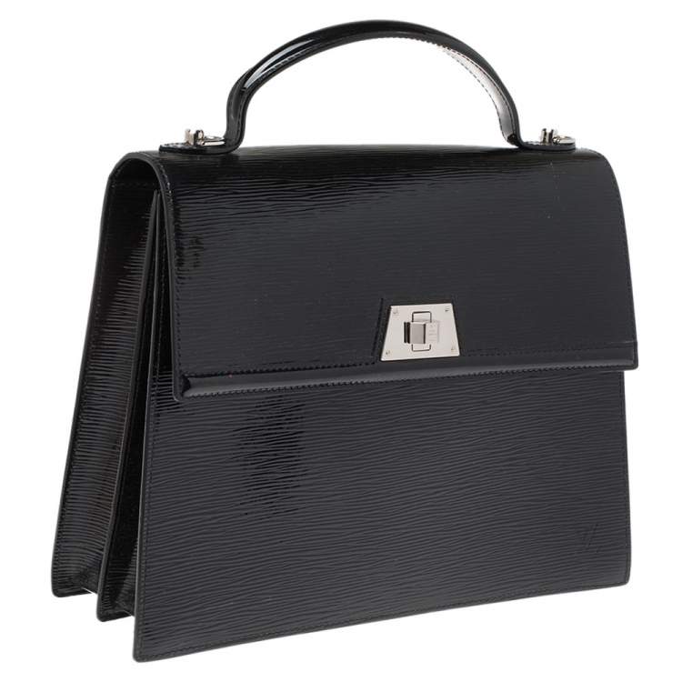 Pre Owned Louis Vuitton Black Electric Epi Leather Sevigne GM Bag