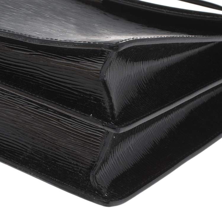 Pre Owned Louis Vuitton Black Electric Epi Leather Sevigne GM Bag