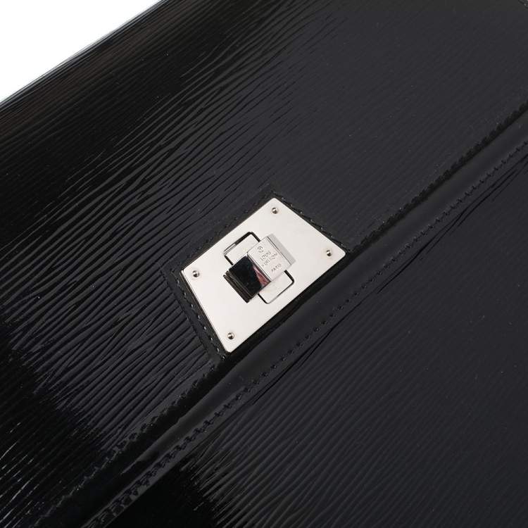 Pre Owned Louis Vuitton Black Electric Epi Leather Sevigne GM Bag