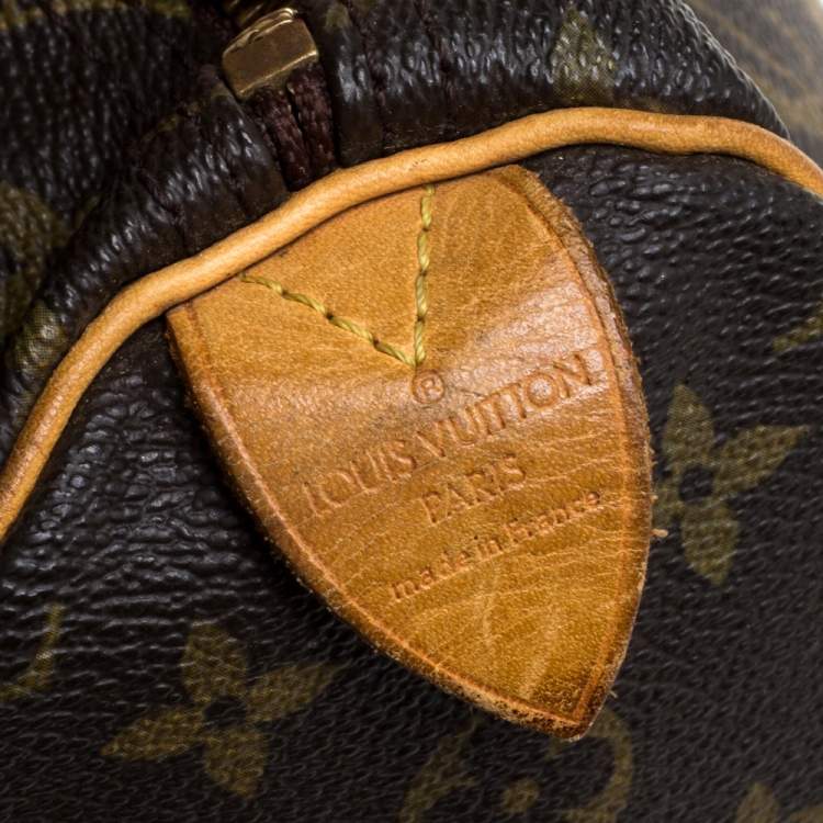 Pre Owned Louis Vuitton Monogram Canvas Speedy 35 Bag