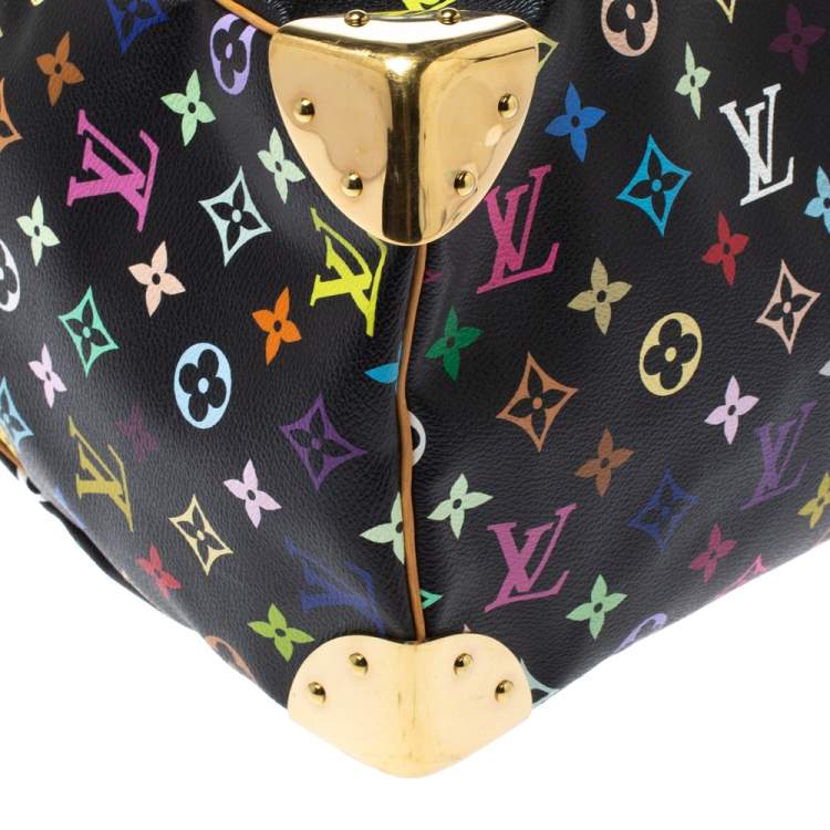 Pre Owned Louis Vuitton Black Monogram Multicolore Canvas Speedy 30 Bag