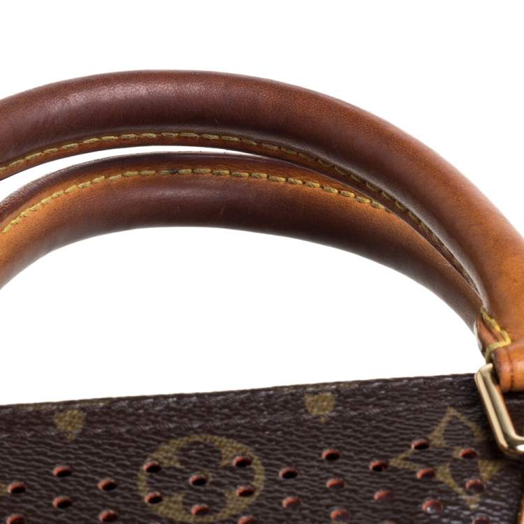 Pre Owned Louis Vuitton Monogram Perforated Canvas Limited Edition Speedy 30 Bag