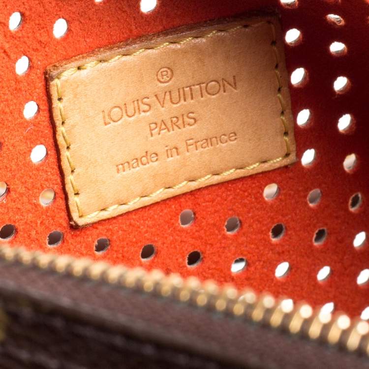 Pre Owned Louis Vuitton Monogram Perforated Canvas Limited Edition Speedy 30 Bag