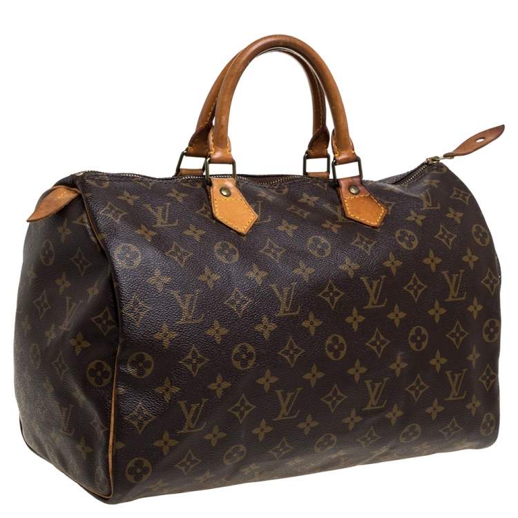 Pre Owned Louis Vuitton Monogram Canvas Speedy 35 Bag