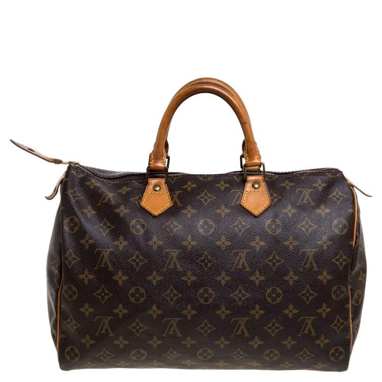 Pre Owned Louis Vuitton Monogram Canvas Speedy 35 Bag