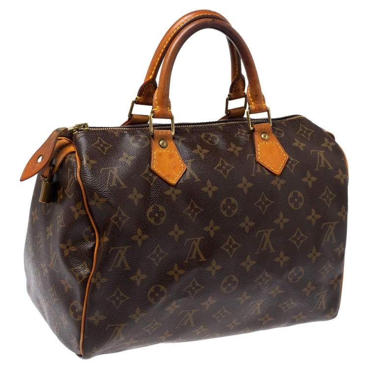 Pre Owned Louis Vuitton Monogram Canvas Speedy 30 Bag
