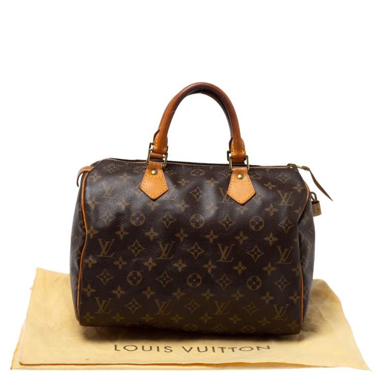 Pre Owned Louis Vuitton Monogram Canvas Speedy 30 Bag