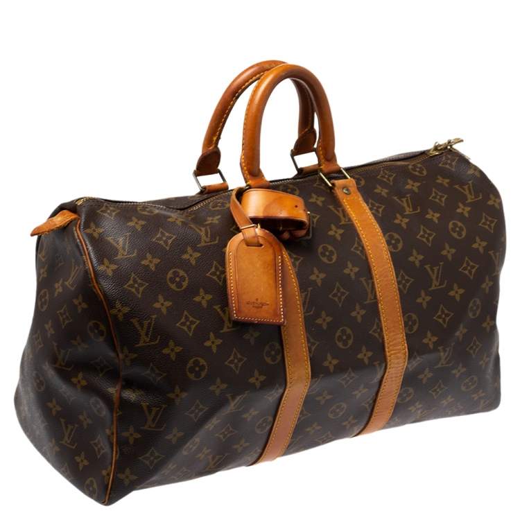Pre Owned Louis Vuitton Monogram Canvas Keepall 45 Bag