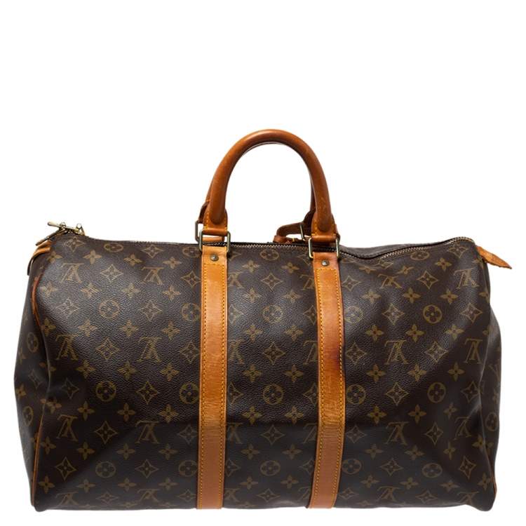 Pre Owned Louis Vuitton Monogram Canvas Keepall 45 Bag