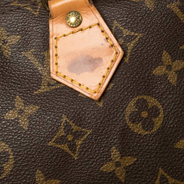 Pre Owned Louis Vuitton Monogram Canvas Speedy 35 Bag