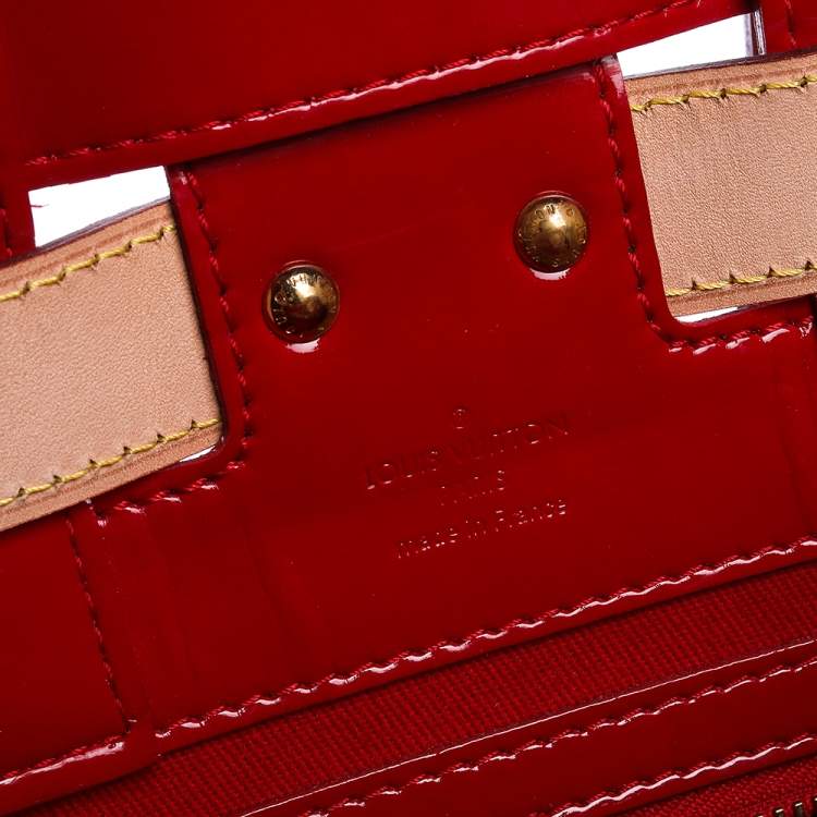 Pre Owned Louis Vuitton Red Monogram Canvas and Leather Limited Edition Rubis Neo Bucket Bag