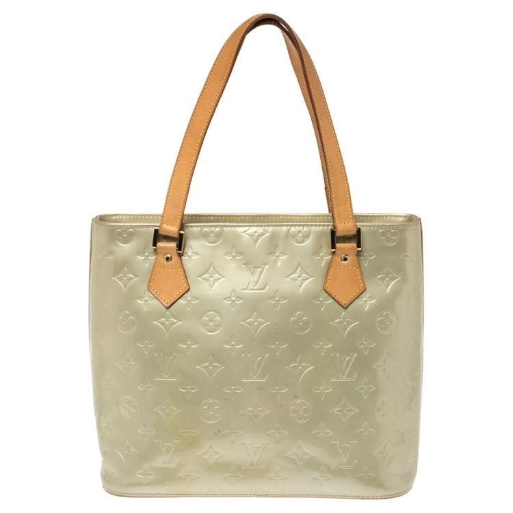 Louis Vuitton Mint Green Vernis Monogram Houston Bag