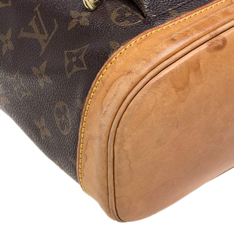 Pre Owned Louis Vuitton Monogram Canvas Montsouris MM Backpack Bag