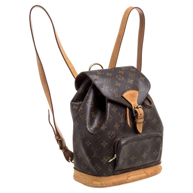 Pre Owned Louis Vuitton Monogram Canvas Montsouris MM Backpack Bag