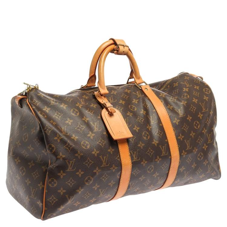 Pre Owned Louis Vuitton Monogram Canvas Keepall 50 Bag