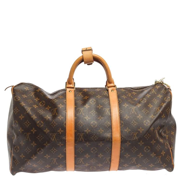 Pre Owned Louis Vuitton Monogram Canvas Keepall 50 Bag
