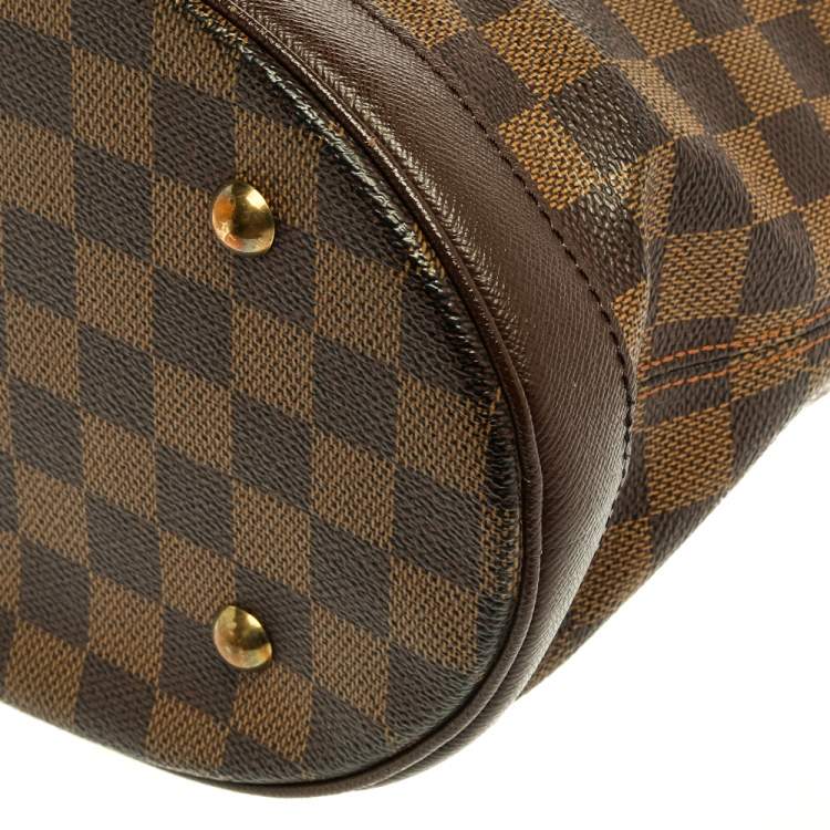 Pre Owned Louis Vuitton Damier Ebene Canvas Marais Bucket Bag