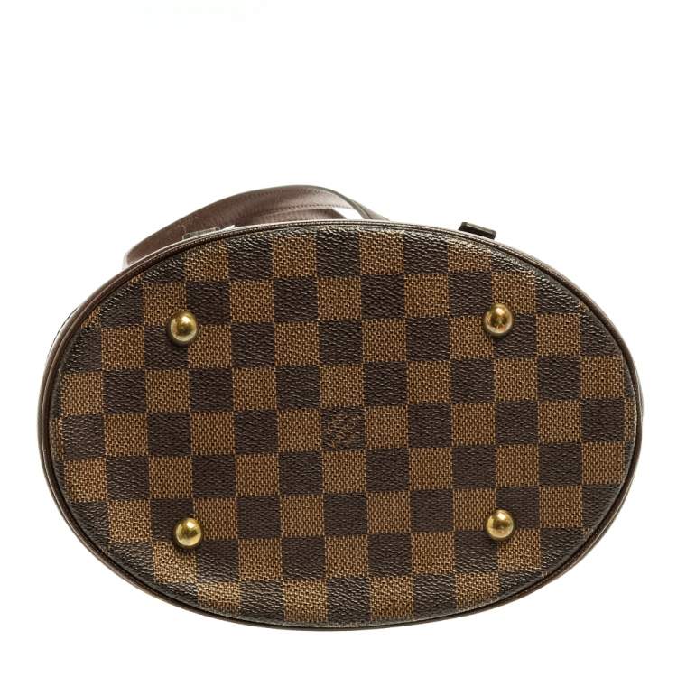 Pre Owned Louis Vuitton Damier Ebene Canvas Marais Bucket Bag
