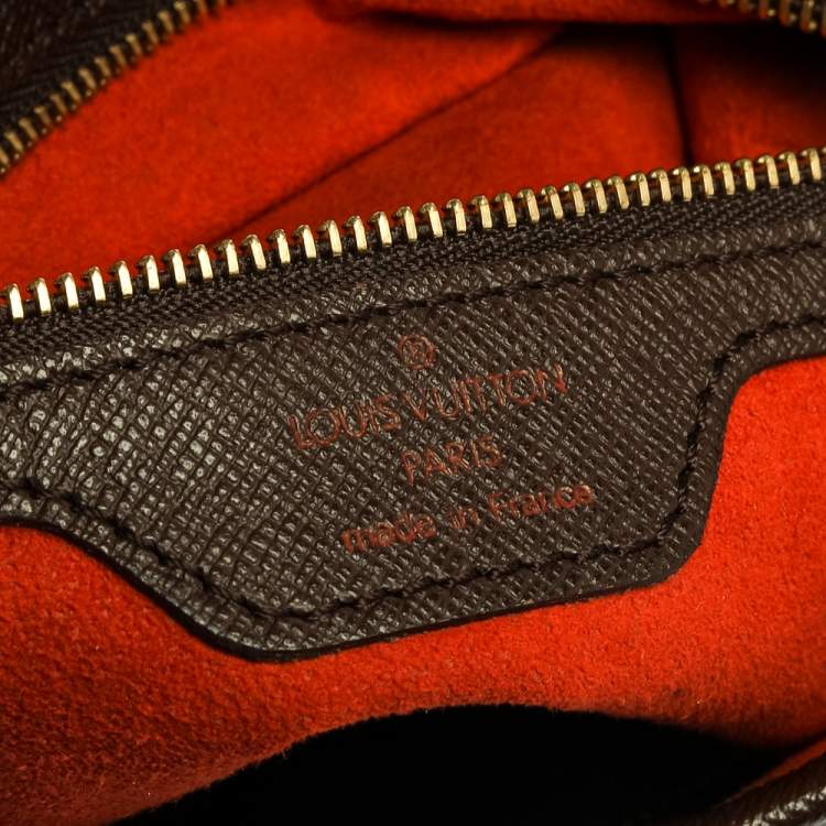 Pre Owned Louis Vuitton Damier Ebene Canvas Marais Bucket Bag
