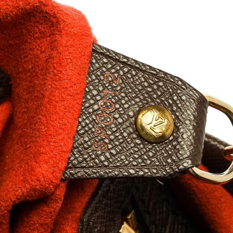 Pre Owned Louis Vuitton Damier Ebene Canvas Marais Bucket Bag
