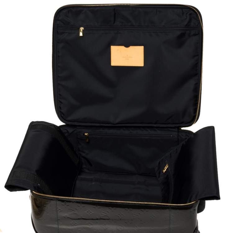 Pre Owned Louis Vuitton Vert Bronze Monogram Vernis Pegase 45 Suitcase