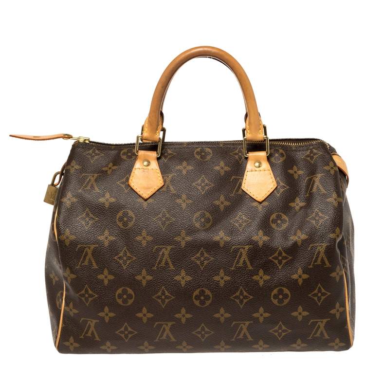 Pre Owned Louis Vuitton Monogram Canvas Speedy 30 Bag