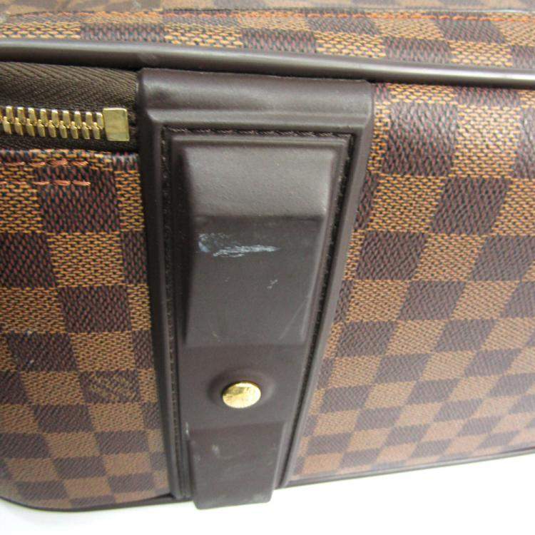 Pre Owned Louis Vuitton Damier Ebene Canvas Soft Case Pegase 55 Trolley Bag