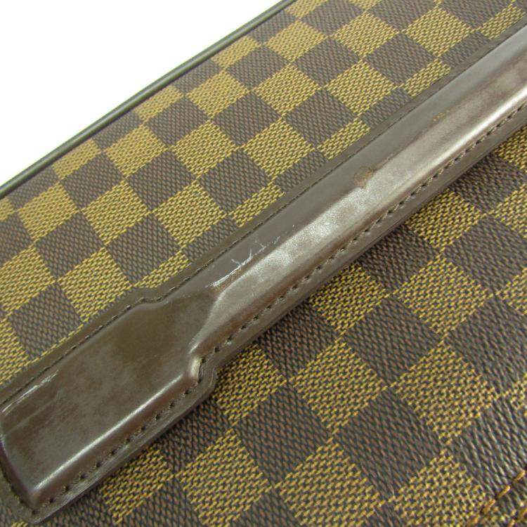 Pre Owned Louis Vuitton Damier Ebene Canvas Soft Case Pegase 55 Trolley Bag
