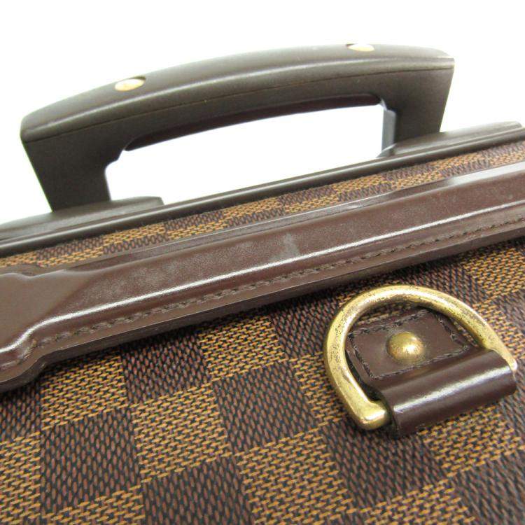 Pre Owned Louis Vuitton Damier Ebene Canvas Soft Case Pegase 55 Trolley Bag
