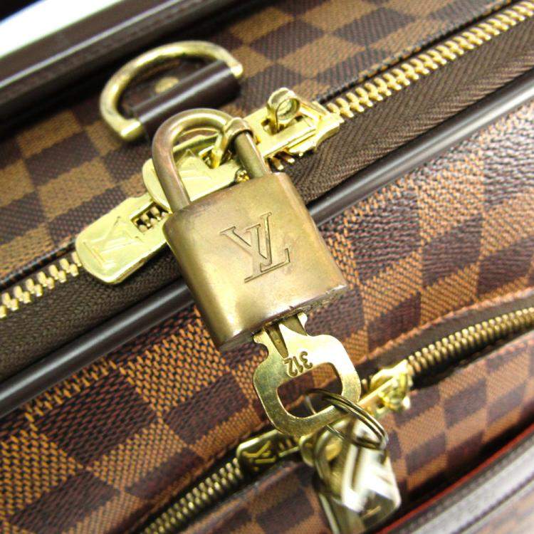 Pre Owned Louis Vuitton Damier Ebene Canvas Soft Case Pegase 55 Trolley Bag