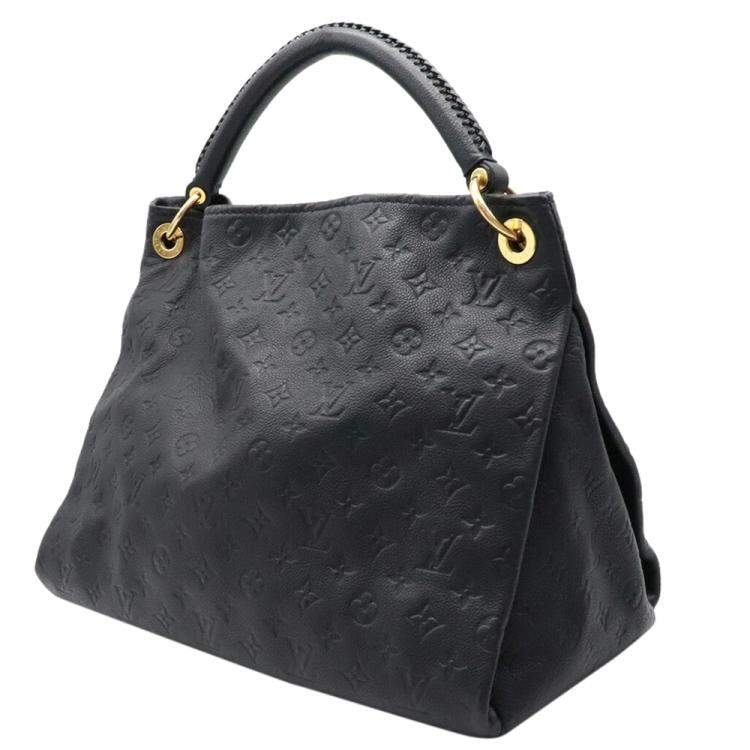 Louis Vuitton Black Monogram Leather Empreinte Artsy MM Tote Bag Louis  Vuitton