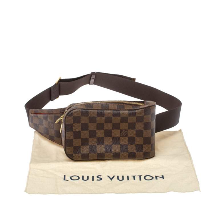 Pre Owned Louis Vuitton Damier Ebene Canvas Geronimos Belt Bag